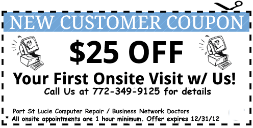 Port St Lucie Computer Repair Coupon