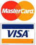 We Accept Visa and Mastercard